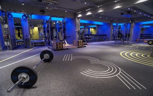 modern gym flooring dubai